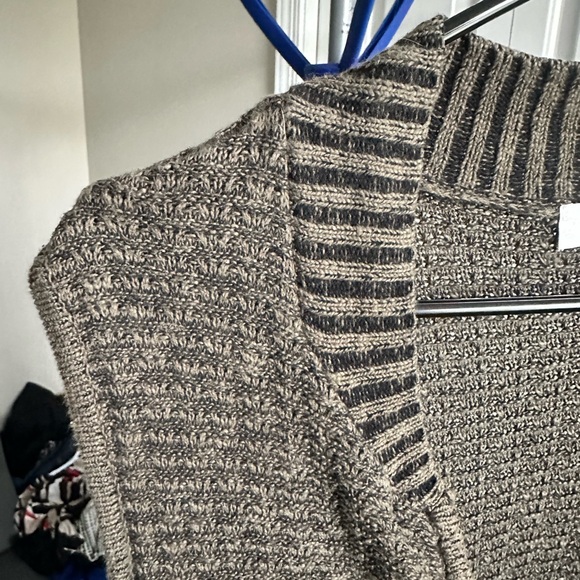 CJ Banks Brown Zip-Up Sweater Vest - Picture 3 of 3